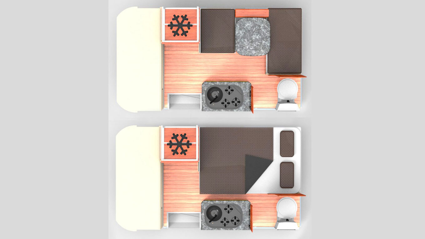 Truck camper i Sydafrika og Namibia - den perfekte autocamper til 2 personer. Optimal til afrikanske roadtrips langs Garden Route eller på ørkeneventyr - måske kombineret med safari og vineventyr.