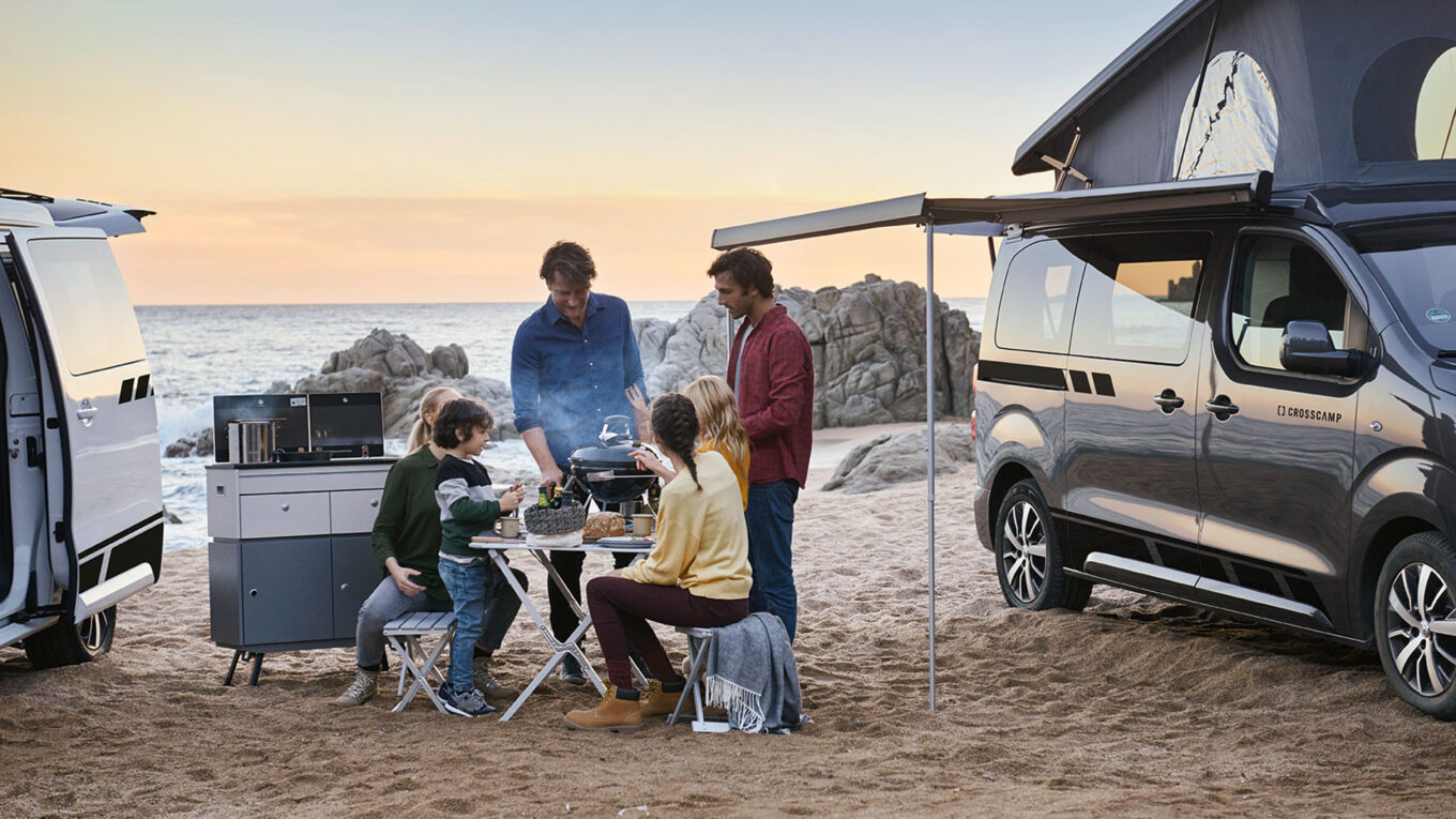 Campingbil i Europa uden toilet og bad