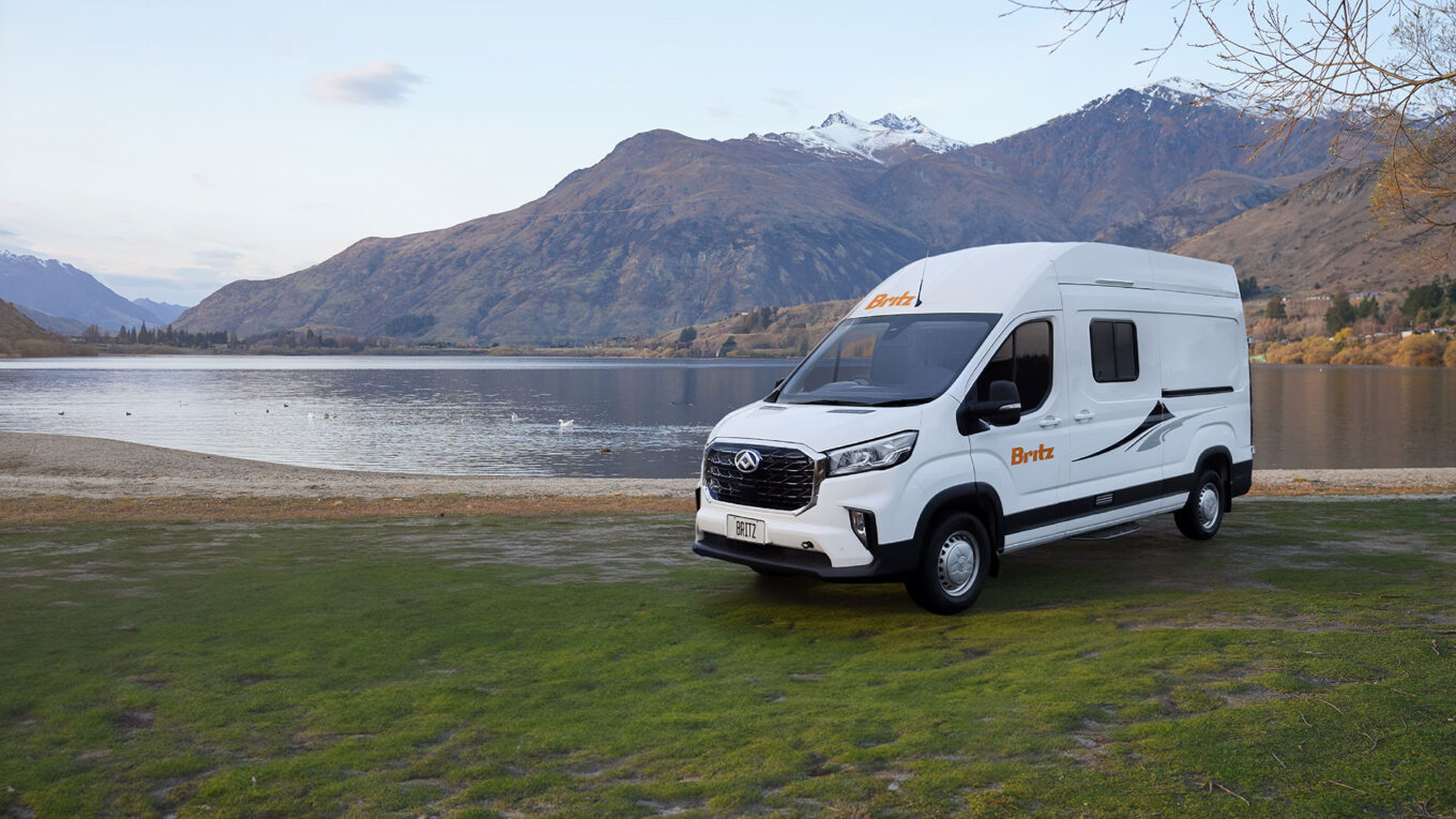 Hitop campervan i Australien og New Zealand uden toilet og bad. Rigtig fin enkel autocamper hvis du holder af udeliv, camping og natur.