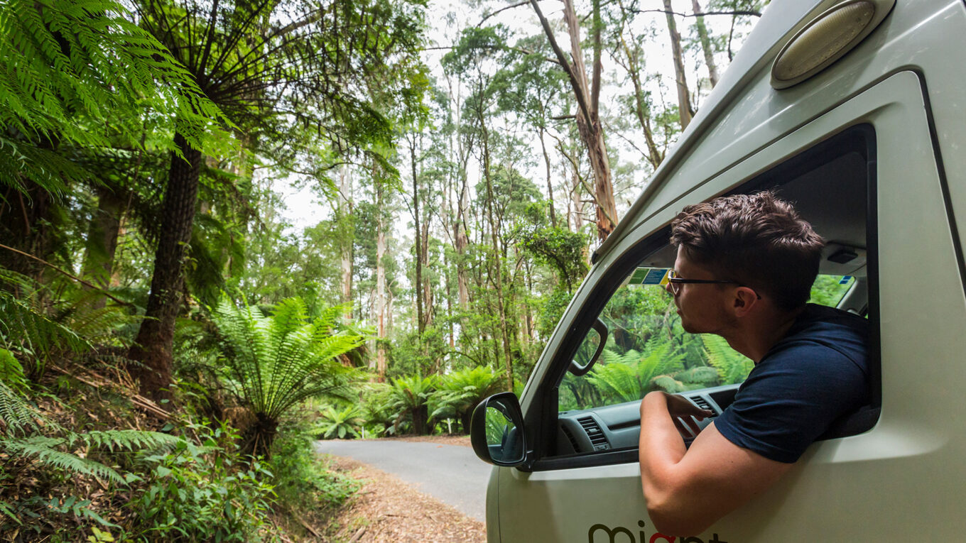 Lille campervan i Australien og New Zealand uden toilet og bad. Simpel autocamper til dig der har fokus på budget og enkelhed.
